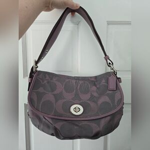 Coach Lavender Signature Soho Shoulder Bag